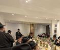 כ"ק אדמו"ר מסאדיגורא שליט"א ביים יארצייט סעודה פון טאטן ז"ל 