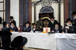 פולע גאלעריע: שמחת התנאים לבן הגה"צ רבי שלום טייטלבוים שליט"א חתן הגה"צ ראש ישיבת סאטמאר בני ברק שליט"א מיט די טאכטער פון הגה"צ רבי שלמה רובין שליט"א אבד"ק ציעשנוב קרית יואל פארגעקומען אין קרית יואל