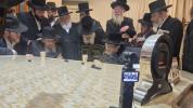 הגאון ר' דוב לאנדא שליט"א  אין א היסטארישן באזוך ביי כ"ק אדמו"ר מבעלזא שליט"א