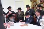 בארימטער נגיד און פילאנטראפ ר' רובי שאראן אויף א באזוך ביי כ"ק אדמו"ר מסאטמאר שליט"א.