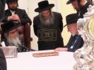 בארימטער נגיד און פילאנטראפ ר' רובי שאראן אויף א באזוך ביי כ"ק אדמו"ר מסאטמאר שליט"א.