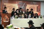 מסיבה ותבנהו מהרה לטובת ביהמ"ד החדש יסב לב דסאטמאר שכונת 306 - מאנסי בראשות כ"ק אדמו"ר מסאטמאר שליט"א 