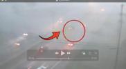 Main image for סצענע ווי א קאר דרייט זיך איבער פון די שטורעמעס אויף א הייוועי אין אוהייאו
