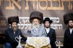 סעודת הילולא מוצאי שבת ראה כ"ו אב אין ביהמ"ד סאטמאר מאנסי בראשות כ"ק גאב"ד סאטמאר מאנסי שליט"א