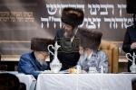 סעודת הילולא מוצאי שבת ראה כ"ו אב אין ביהמ"ד סאטמאר מאנסי בראשות כ"ק גאב"ד סאטמאר מאנסי שליט"א