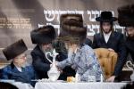 סעודת הילולא מוצאי שבת ראה כ"ו אב אין ביהמ"ד סאטמאר מאנסי בראשות כ"ק גאב"ד סאטמאר מאנסי שליט"א
