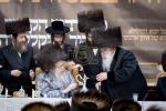 סעודת הילולא מוצאי שבת ראה כ"ו אב אין ביהמ"ד סאטמאר מאנסי בראשות כ"ק גאב"ד סאטמאר מאנסי שליט"א