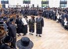 חגיגת הכנסת ספר תורה אריינגעגעבן צום ביהמ"ד הגדול אין קרית יואל דורך הרה"ח ר' אברהם מאיר יעקב פאלאטשעק הי"ו מיט די בהשתתפות כ"ק אדמו"ר מסאטמאר שליט"א.