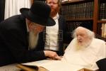 בילדער פון רבנים און ראשי ישיבות וואס זענען אין די לעצטערע טעג אריין בקודש פנומה צו כ"ק גאב"ד ירושלים שליט"א.