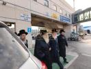 כ"ק אדמו"ר מצאנז קלויזענבורג שליט"א אויף א קורצע באזוך אין ארה"ק.