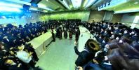 כ"ק אדמו"ר מצאנז קלויזענבורג שליט"א אויף א קורצע באזוך אין ארה"ק.