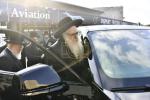 כ"ק אדמו"ר מצאנז קלויזענבורג שליט"א אויף א קורצע באזוך אין ארה"ק.