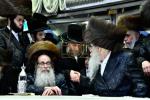 כ"ק אדמו"ר מצאנז קלויזענבורג שליט"א אויף א קורצע באזוך אין ארה"ק.
