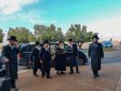 כ"ק אדמו"ר מצאנז קלויזענבורג שליט"א אויף א קורצע באזוך אין ארה"ק.