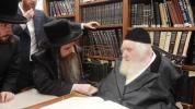 כ"ק אדמו"ר מאמשינוב ארה"ב שליט"א אויף א באזוך ביי כ"ק גאב"ד ירושלים שליט"א