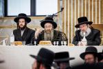 מעמד בחינה פומבי ווי תלמידי ישיבה סניף דרכי תורה האבן זיך פארהערט מערערע מסכתות בראשות הגה"צ אב"ד ור"מ שליט"א אין די זאלן פון אלפי מנשה