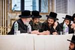 מעמד בחינה פומבי ווי תלמידי ישיבה סניף דרכי תורה האבן זיך פארהערט מערערע מסכתות בראשות הגה"צ אב"ד ור"מ שליט"א אין די זאלן פון אלפי מנשה
