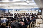 מעמד בחינה פומבי ווי תלמידי ישיבה סניף דרכי תורה האבן זיך פארהערט מערערע מסכתות בראשות הגה"צ אב"ד ור"מ שליט"א אין די זאלן פון אלפי מנשה