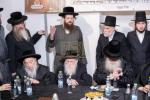 היסטארישע מעמד חנוכת הבית פארן נייעם פעסטונג פון וועלט בארימטע "עזרה ויעוץ", מיט די באטייליגונג פון צענדליגע אדמורי"ם רבנים ומורי הוראה