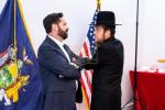 "סאטמארע פירער ביי אסיפת הכרת הטוב פאר קאנגרעסמאן לאולער בעפאר וואלן."