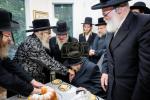 באזוך פון כ"ק אדמו"ר מסאטמאר שליט"א אין מאנסי לטובת דעם בנין החדש דישיבת קנין תורה פארגאנגענעם זונטאג