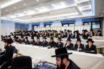 באזוך פון כ"ק אדמו"ר מסאטמאר שליט"א אין מאנסי לטובת דעם בנין החדש דישיבת קנין תורה פארגאנגענעם זונטאג