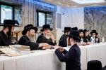 באזוך פון כ"ק אדמו"ר מסאטמאר שליט"א אין מאנסי לטובת דעם בנין החדש דישיבת קנין תורה פארגאנגענעם זונטאג