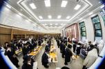 באזוך פון כ"ק אדמו"ר מסאטמאר שליט"א אין מאנסי לטובת דעם בנין החדש דישיבת קנין תורה פארגאנגענעם זונטאג
