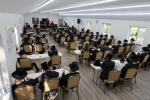 הגאון ר' אפרים וואקסמאן שליט"א טרעט אויף פאר די תלמידים פון ישיבת צאנז סטעטן איילענד, אין מחנה 'עבודת נפתלי' צאנז.