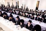 מעמד הכרת הטוב פאר די בחורי הישיבות וואס האבן אריינגעברענגט גרעסערע סכומים פאר קופת שקל הטהור ארום די טעג פון כ"ו אב פאר די גרויסע חלוקה וואס גייט פארקומען חודש תשרי.