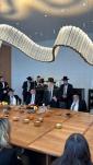 בילדער גאלעריע מעמד קבלת פנים לכבודם פון די גדולי הדור בארה"ק, וואס זענען אנגעקומען אויף א באזוך קיין מעקסיקא אויפצוטרייבן שטיצע לטובת קרן עולם התורה בארה"ק.