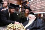מעמד ברכת השנה פאר די נדיבים ותורמים פון 'מוסדות סאטמאר' אין ירושלים. במעון הקודש פון כ"ק גאב"ד ירושלים שליט"א, אפצייכענדיג צוואנציג יאר פון די גרונדונג פון די מוסדות