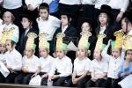 מעמד הנחת אבן הפינה בראשות הרה"צ רבי אהרן מענדיל שליט"א פאר די נייע "קינדער ביהמ"ד" אין מחנה תולדות יעקב יוסף דחסידי סקווירא אין סוואן לעיק | בילדער