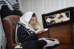 מעמד אמירת א' סליחות בצל הקודש פון פאר הדור הרה"ק רבי יעקב מאיר שעכטער שליט"א.