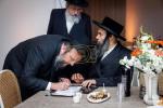 מסיבה פאר נגידים לטובת מתיבתא דסאטמאר אין די שטוב פונעם נגיד ר' משה אהרן מאנן הי"ו