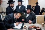 מסיבה פאר נגידים לטובת מתיבתא דסאטמאר אין די שטוב פונעם נגיד ר' משה אהרן מאנן הי"ו