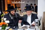 מסיבה פאר נגידים לטובת מתיבתא דסאטמאר אין די שטוב פונעם נגיד ר' משה אהרן מאנן הי"ו
