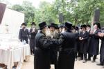 מעמד הנחת אבן הפינה רבתי פארן בנין ישיבה קטנה תולדות יעקב יוסף דחסידי סקווירא - מאנסי בראשות בני וחתני כ"ק האדמו"ר מסקווירא שליט"א
