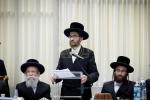 מעמד הנחת אבן הפינה רבתי פארן בנין ישיבה קטנה תולדות יעקב יוסף דחסידי סקווירא - מאנסי בראשות בני וחתני כ"ק האדמו"ר מסקווירא שליט"א