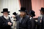 מעמד הנחת אבן הפינה רבתי פארן בנין ישיבה קטנה תולדות יעקב יוסף דחסידי סקווירא - מאנסי בראשות בני וחתני כ"ק האדמו"ר מסקווירא שליט"א