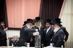 מעמד הנחת אבן הפינה רבתי פארן בנין ישיבה קטנה תולדות יעקב יוסף דחסידי סקווירא - מאנסי בראשות בני וחתני כ"ק האדמו"ר מסקווירא שליט"א
