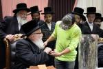מעמד הנחת אבן הפינה רבתי פארן בנין ישיבה קטנה תולדות יעקב יוסף דחסידי סקווירא - מאנסי בראשות בני וחתני כ"ק האדמו"ר מסקווירא שליט"א