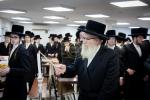 מעמד הנחת אבן הפינה רבתי פארן בנין ישיבה קטנה תולדות יעקב יוסף דחסידי סקווירא - מאנסי בראשות בני וחתני כ"ק האדמו"ר מסקווירא שליט"א