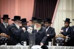 מעמד הנחת אבן הפינה רבתי פארן בנין ישיבה קטנה תולדות יעקב יוסף דחסידי סקווירא - מאנסי בראשות בני וחתני כ"ק האדמו"ר מסקווירא שליט"א