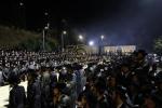 מעמד התפילה פון חסידי תולדות אהרן און מירון בראשות כ"ק אדמו"ר מתולדות אהרן שליט"א