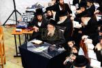 כ"ק אדמו"ר מצאנז קלויזענבורג שליט"א ביי אמירת סליחות ראשונות בקרב חסידיו אין עיה"ק ירושלים