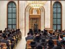 הרה"ג ר' שמעון שפיטצער שליט"א ביים דרשה לרגל ימים נוראים אין ביהמ"ד לב אהרן דסאטמאר וויליאמסבורג