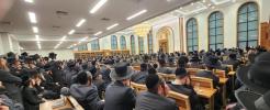 הרה"ג ר' שמעון שפיטצער שליט"א ביים דרשה לרגל ימים נוראים אין ביהמ"ד לב אהרן דסאטמאר וויליאמסבורג