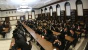 מעמד הכנה לימים הנוראים ו'כוללות קוויטל' אין סקולען לעיקוואוד פאר בחורי 'שמרם' וואס האבן זיך מקבל געווען קבלות בענייני טעכנאלאגיע.
