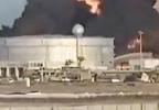 Main image for מאסיווע פייער ברעכט אויס ביי ענערגיע איינריכטונגען נאך מיסל און דראון אטאקעס פון תימן